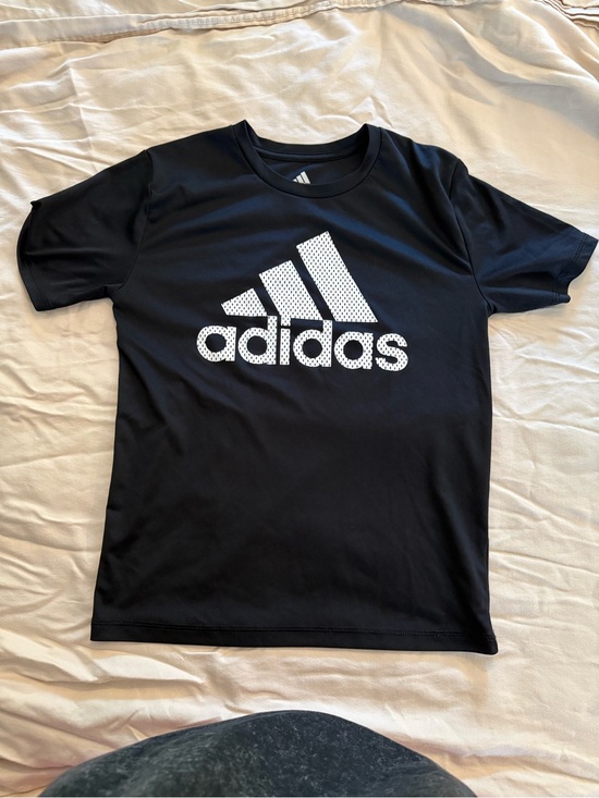adidas Other - Adidas Youth Size Small 8 Black Performance Logo Athletic T-Shirt